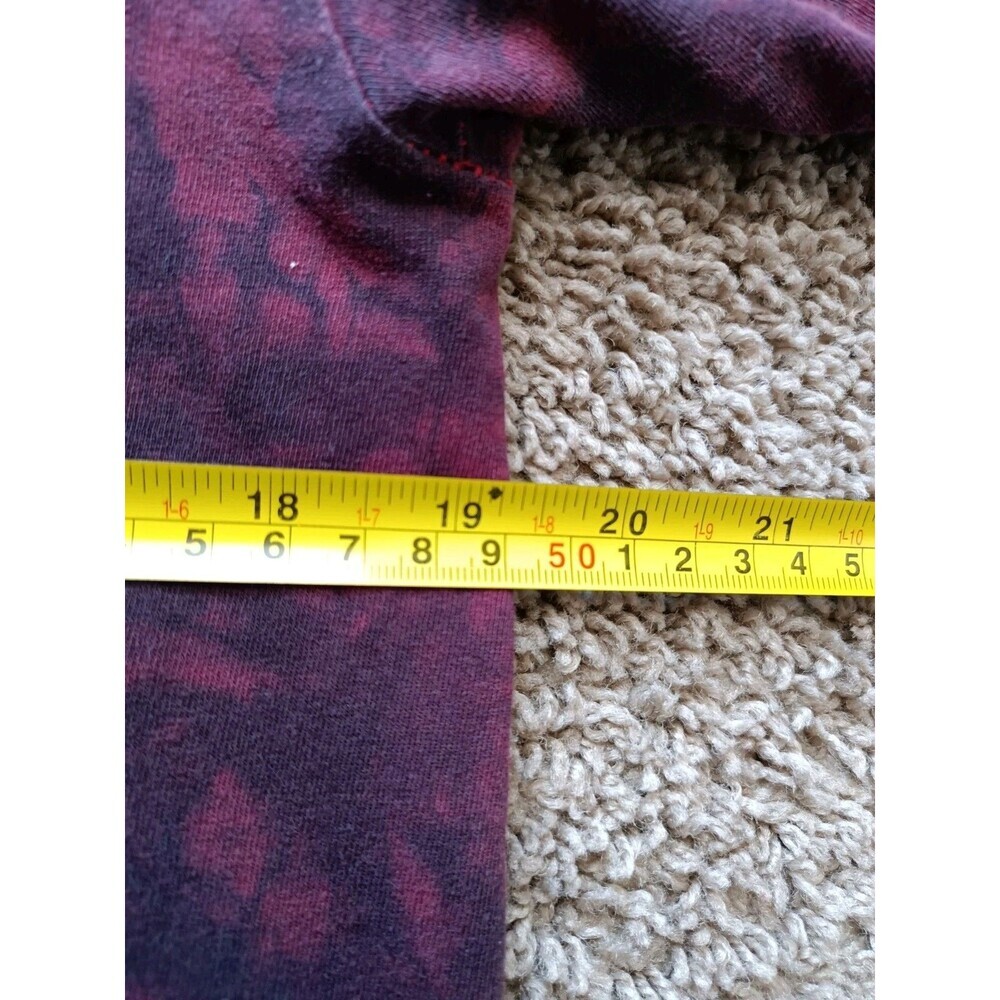 Poison Band T-Shirt Men's Medium Skull Graphic Tie Dye Red Short Sleeve - Picture 8 of 9